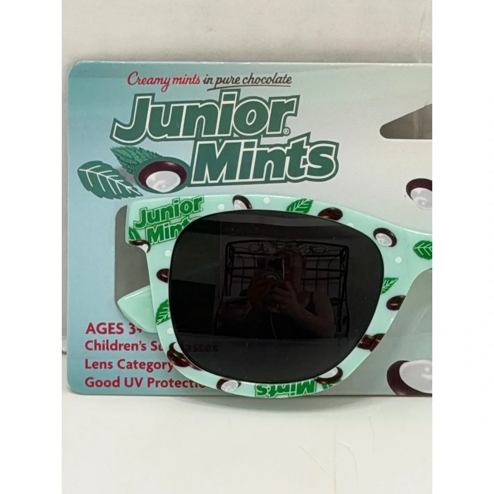 Junior Mints Childrens Sunglasses Mint Green Candy Novelty UV Protection Ages 3+